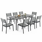 VredHom 7/9-Piece Outdoor Patio Dining Set with Stackable Chairs