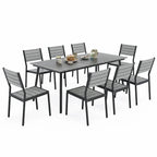 VredHom 7/9-Piece Outdoor Patio Dining Set with Stackable Chairs