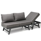 VredHom Outdoor Sectional Set Aluminum Patio Daybed Sofa