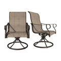 Textilene Swivel Chair for Terrace(set of 2)