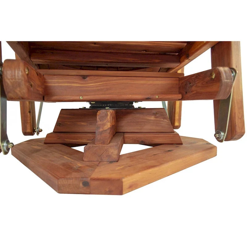 American Furniture Classics Model MM101 SOLID CEDAR ADIRONDACK Swivel Glider