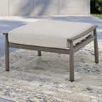 6-Person Aluminum Patio Conversation Set with 2 Swivel Chairs, 3-Seat Outdoor Couch and Coffee Table