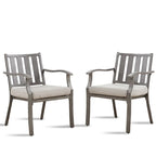 Outdoor Patio Arm Chairs for Lawn, Garden, Backyard (2 Pieces)