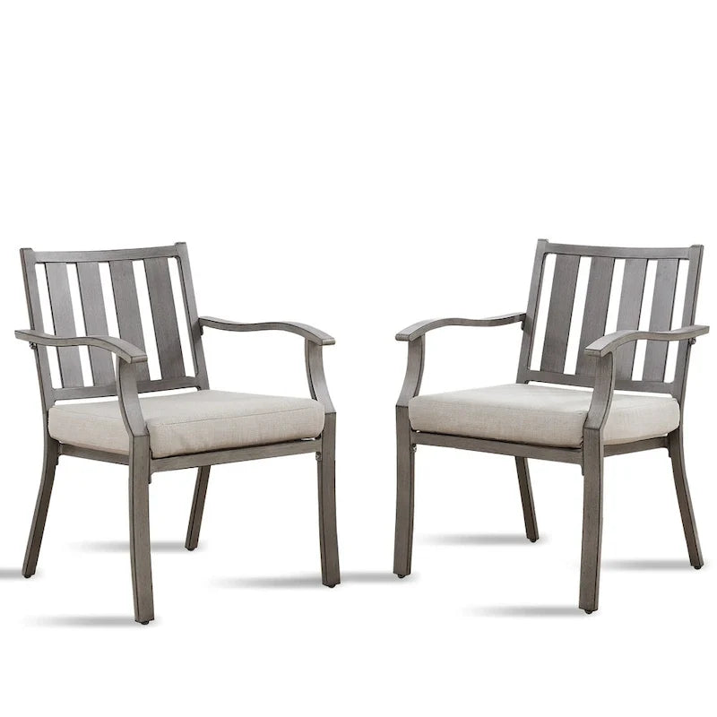 Outdoor Patio Arm Chairs for Lawn, Garden, Backyard (2 Pieces)