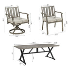 Outdoor Patio Arm Chairs for Lawn, Garden, Backyard (2 Pieces)