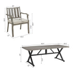 Outdoor Patio Arm Chairs for Lawn, Garden, Backyard (2 Pieces)