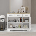 Storage buffet cabinet with 3 drawers and 3 doors