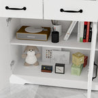 Storage buffet cabinet with 3 drawers and 3 doors