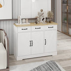 Storage buffet cabinet with 3 drawers and 3 doors