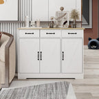 Storage buffet cabinet with 3 drawers and 3 doors