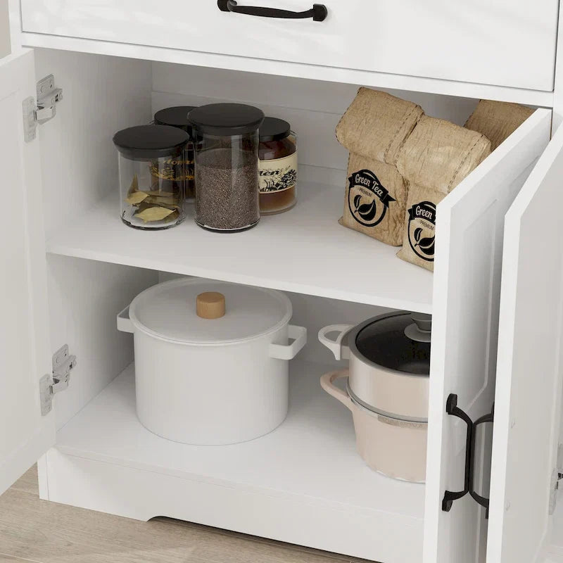 Storage buffet cabinet with 3 drawers and 3 doors