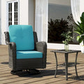 Outdoor Rattan Rocker Wicker Swivel Rocking Chair