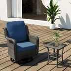 Outdoor Rattan Rocker Wicker Swivel Rocking Chair