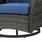 Outdoor Rattan Rocker Wicker Swivel Rocking Chair