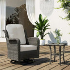 Outdoor Rattan Rocker Wicker Swivel Rocking Chair