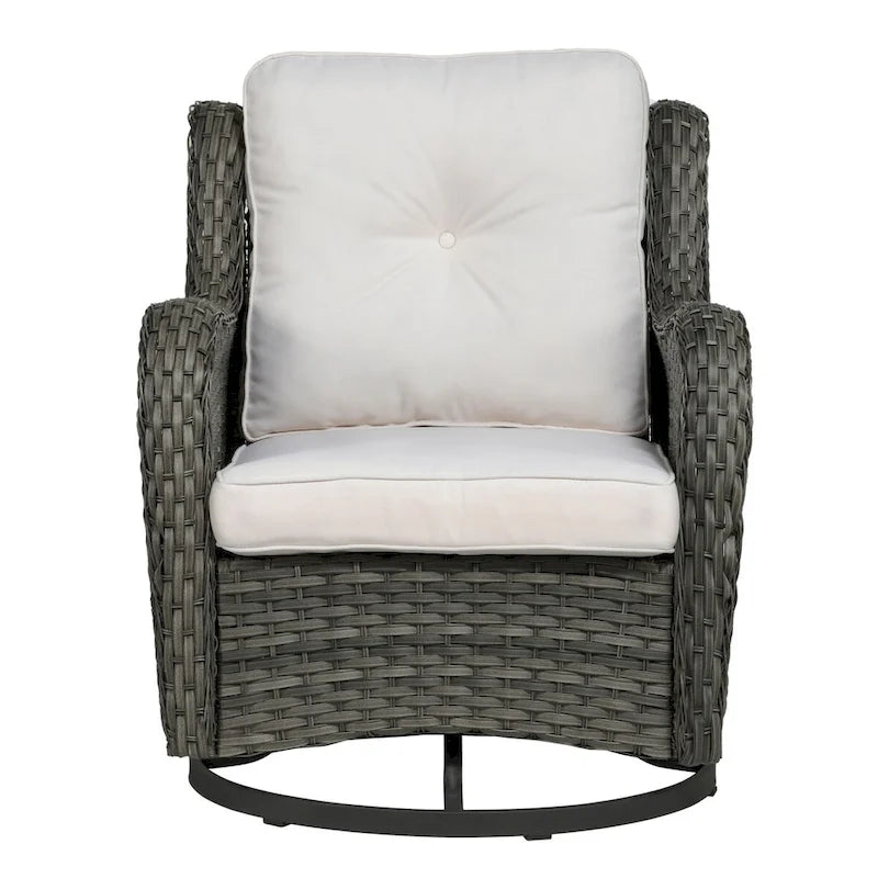 Outdoor Rattan Rocker Wicker Swivel Rocking Chair