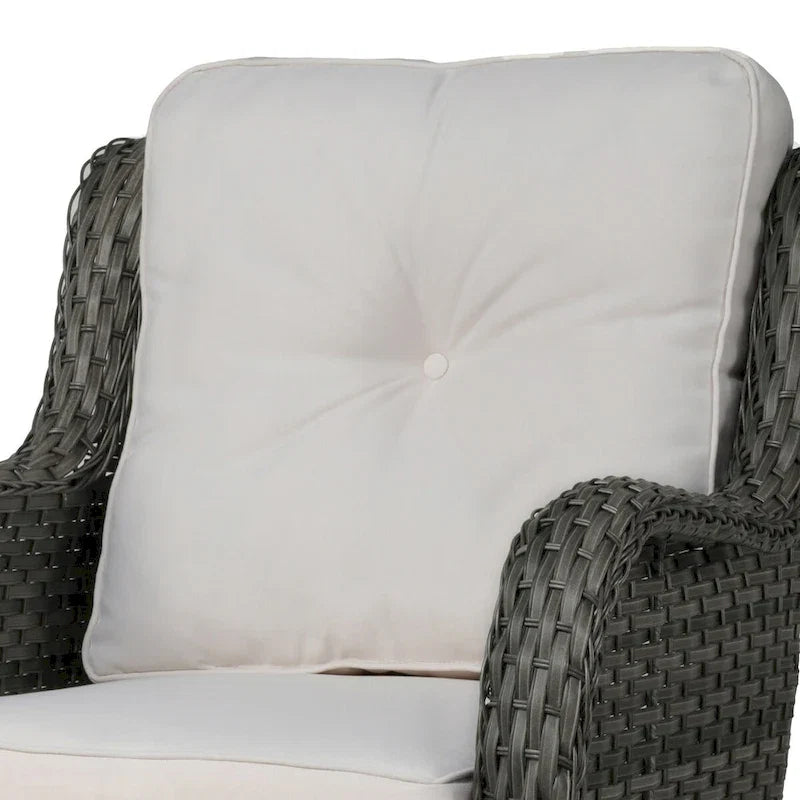 Outdoor Rattan Rocker Wicker Swivel Rocking Chair