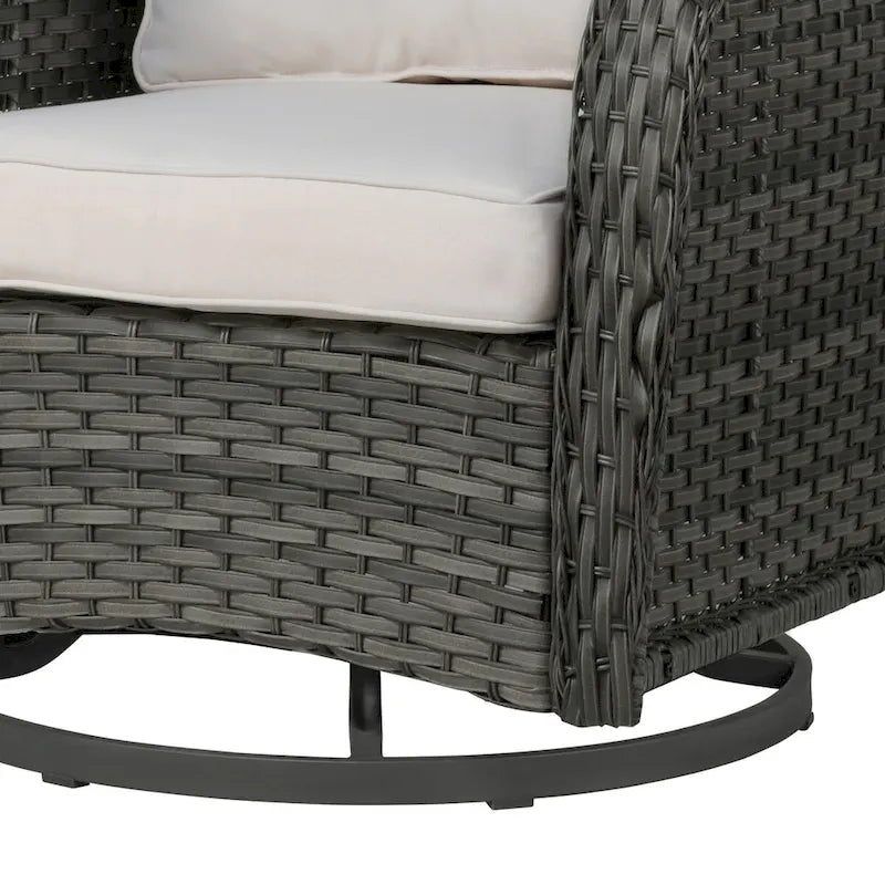 Outdoor Rattan Rocker Wicker Swivel Rocking Chair