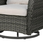 Outdoor Rattan Rocker Wicker Swivel Rocking Chair