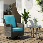 Outdoor Rattan Rocker Wicker Swivel Rocking Chair