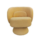 Roomfitters 360-Degree Swivel Sherpa Accent Chair with Toss Pillows - Modern Barrel Chair for Home Office, Living Room, Bedroom